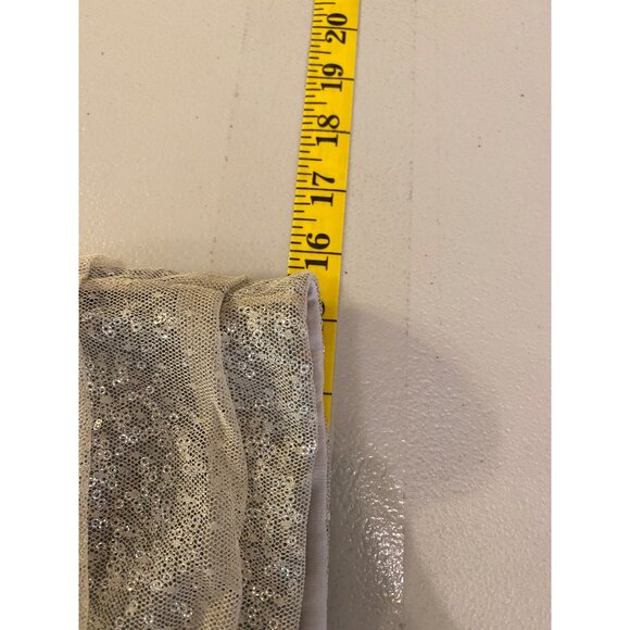 Express Gold Party Dress Sequin Layers Sleeveless Size 4 - Picture 9 of 9